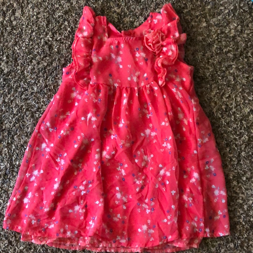 Ruffle sleeve summer dress